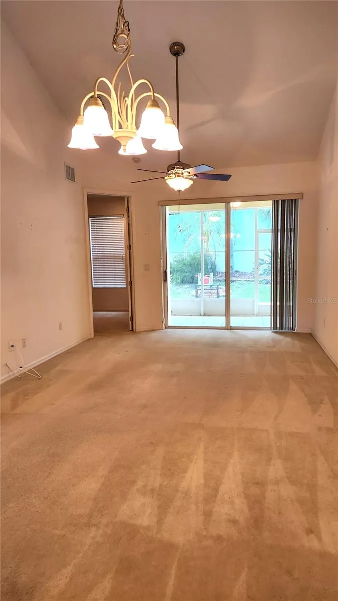 View from the Kitchen towards Patio.