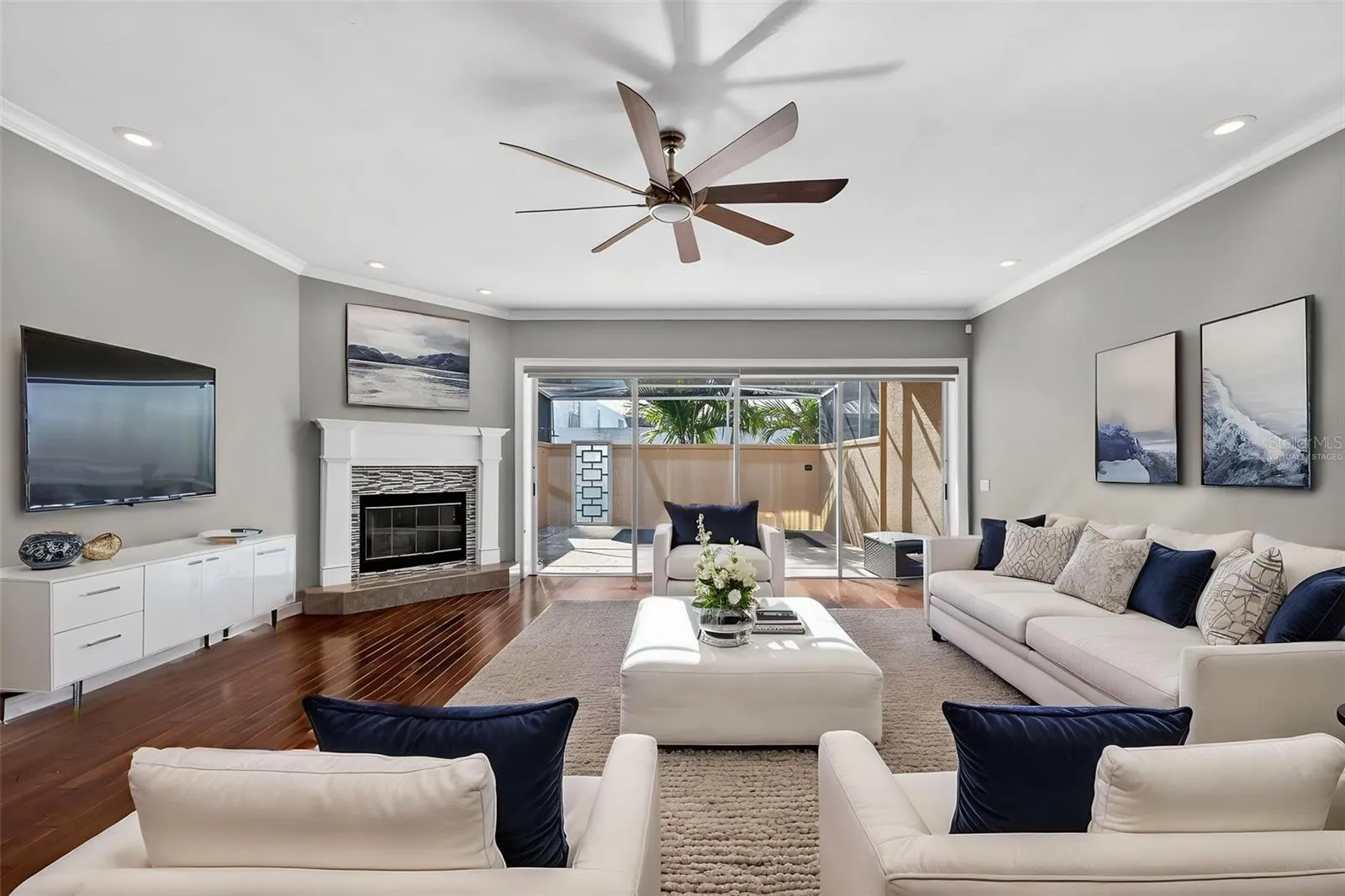 Virtually staged Living room for you to imagine