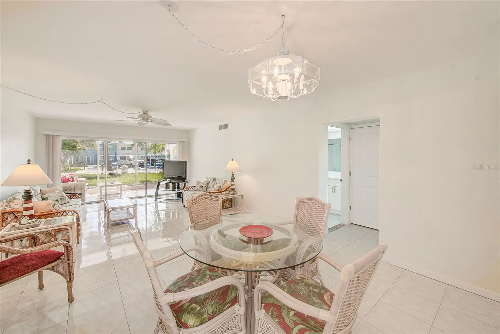 Spacious Open Floor Plan Living Room and Dining Room