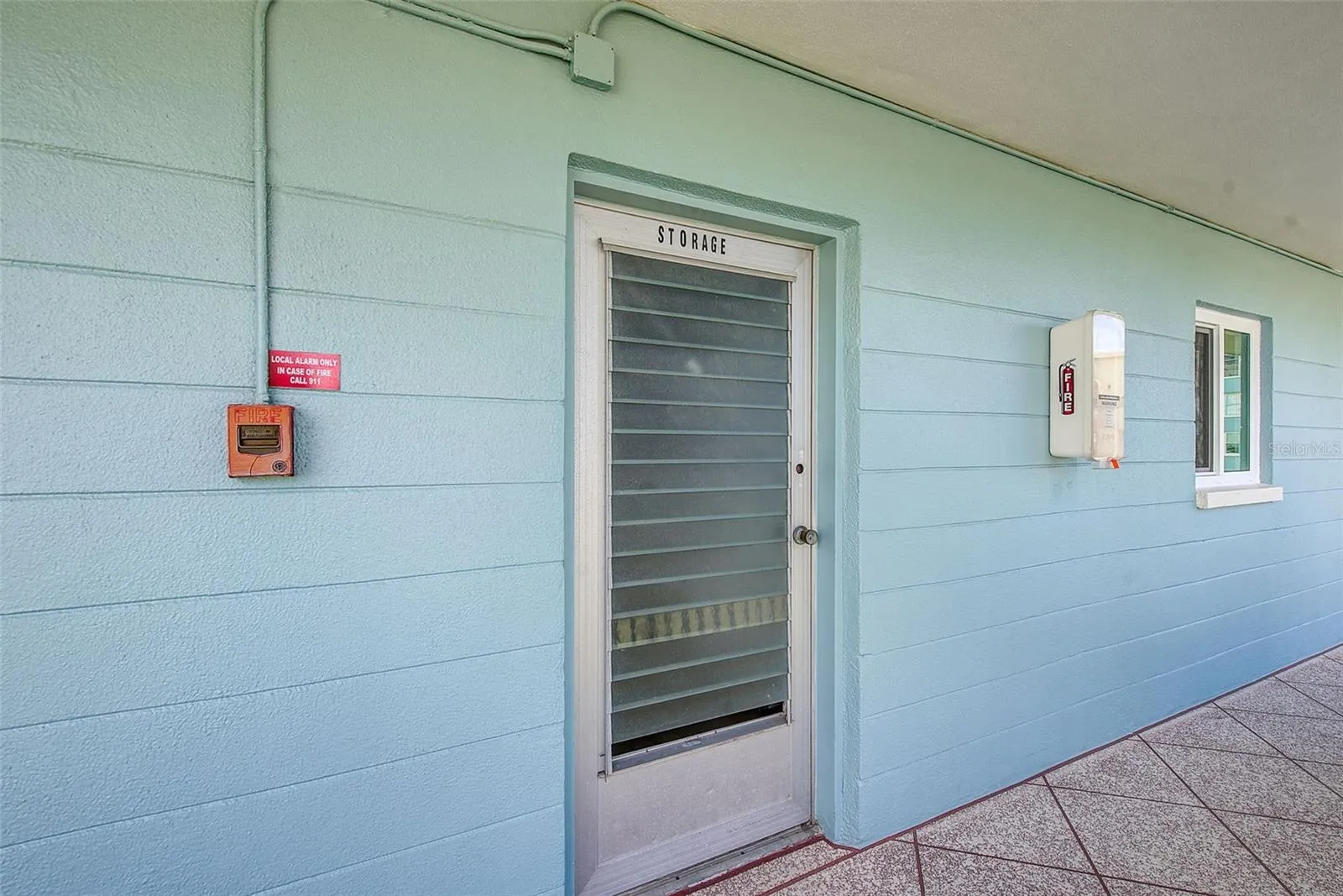 Entrance to 2nd floor storage