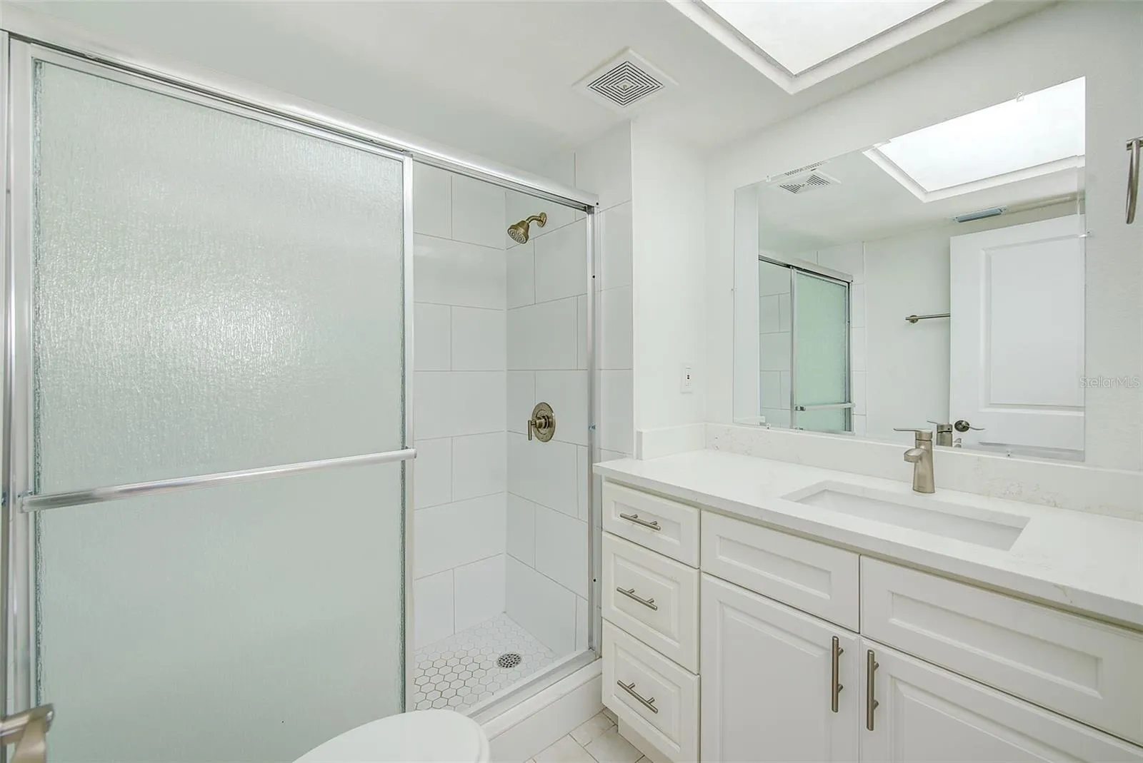 Bath has a Walk in Shower