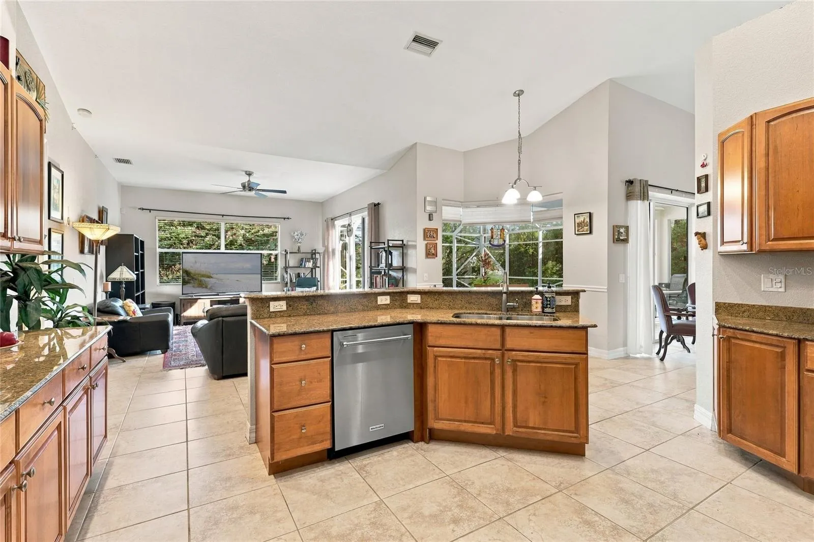 open floor plan