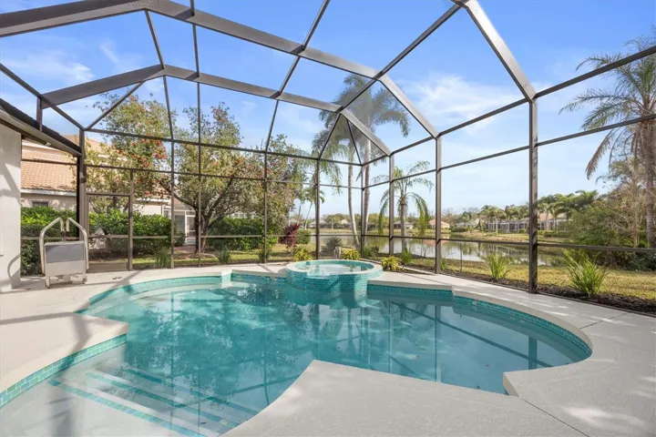 Pool and Spa with Water View