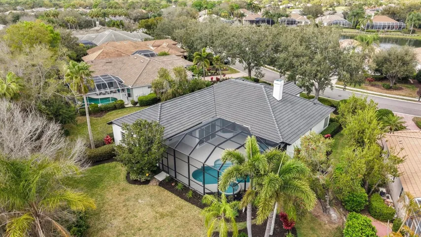 Aerial View of Lanai and Back Yard