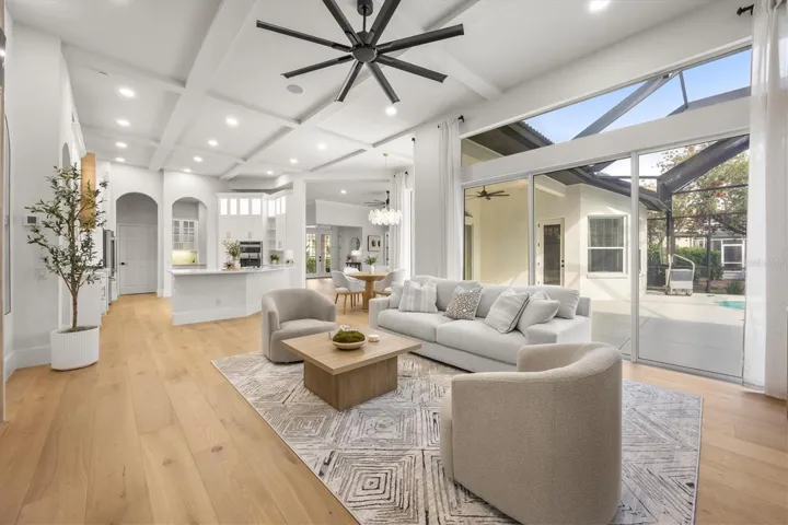 Family Room, Kitchen and Kitchen Dining Area