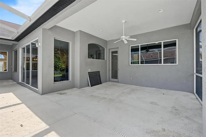 large covered patio