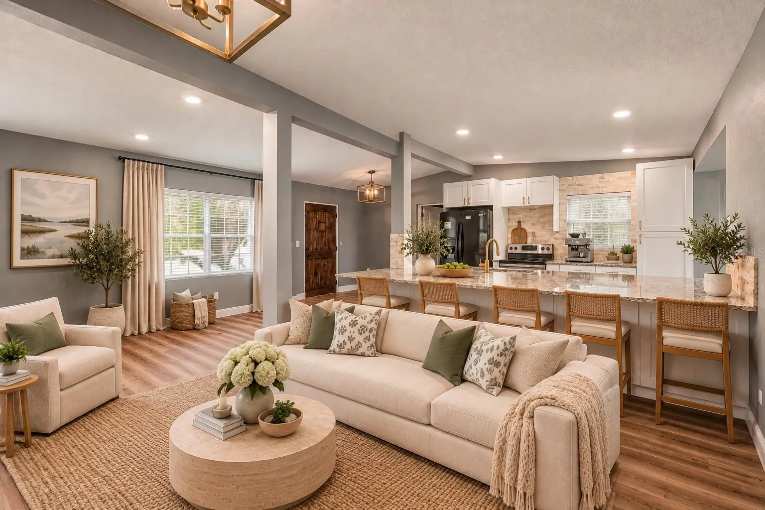 Virtually Staged. Living Room