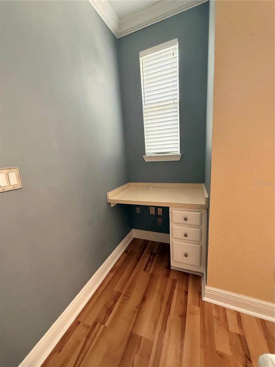 Build In Desk off Living Room