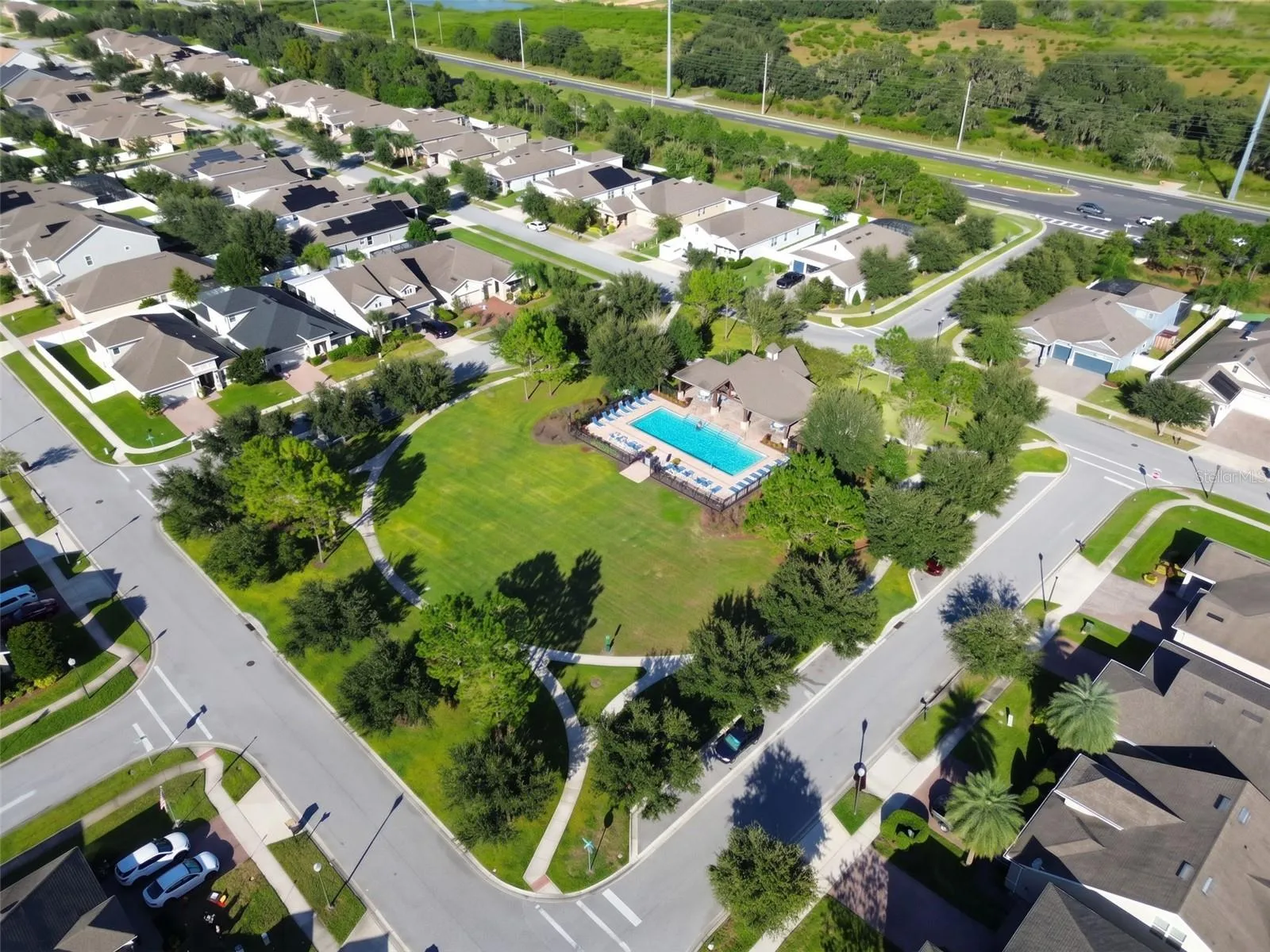 Community Pool and shaded playground