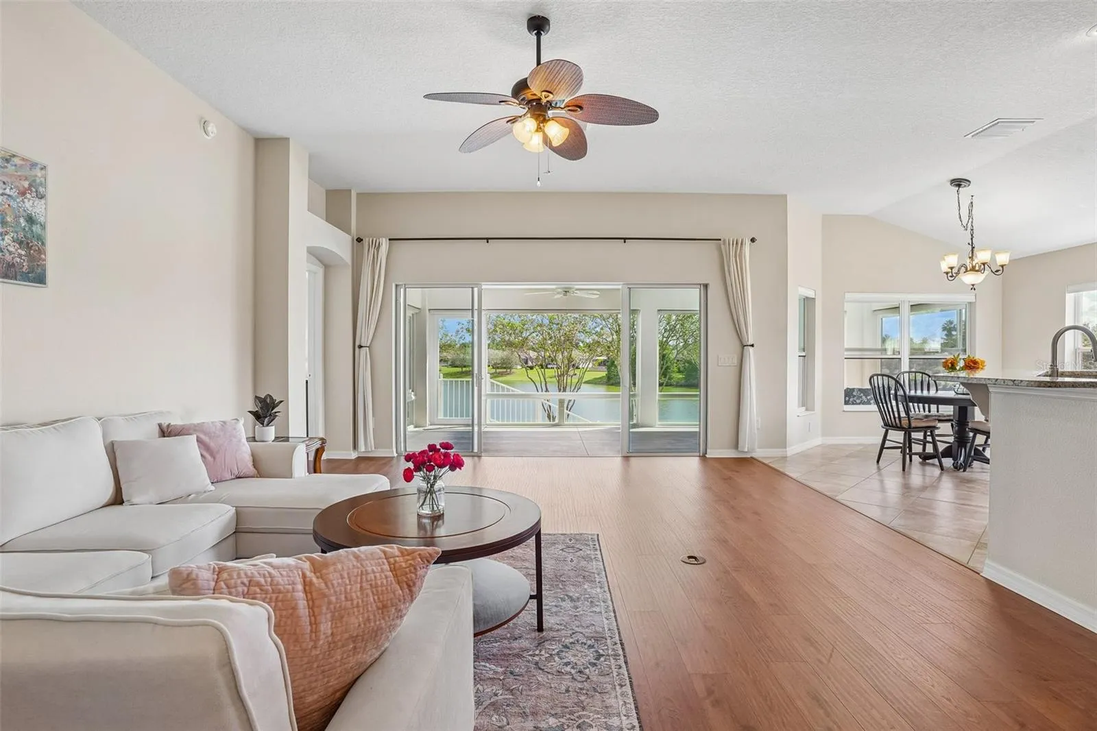 Living Room with Water View