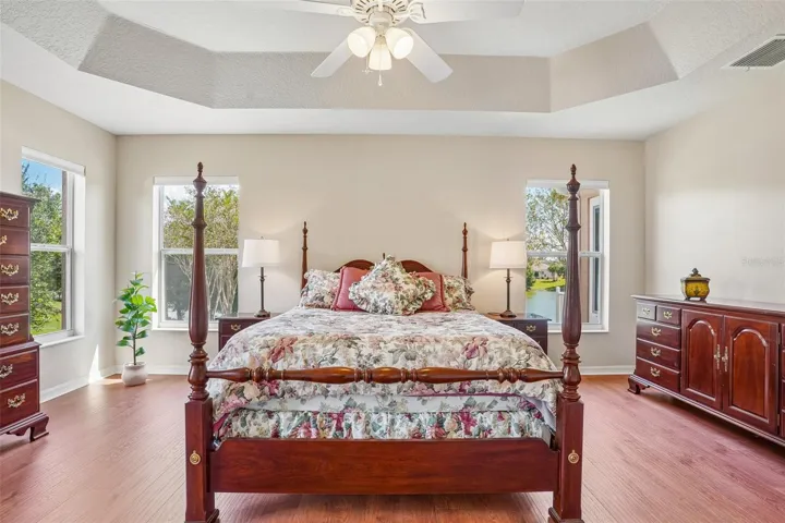 Primary Bedroom with Tray Ceiling
