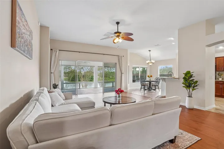 Living Room with Water View