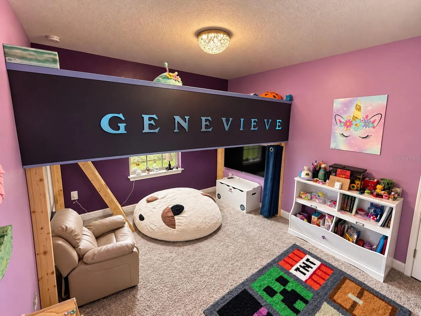 Seller is willing to leave both loft beds, name portion is replaceable