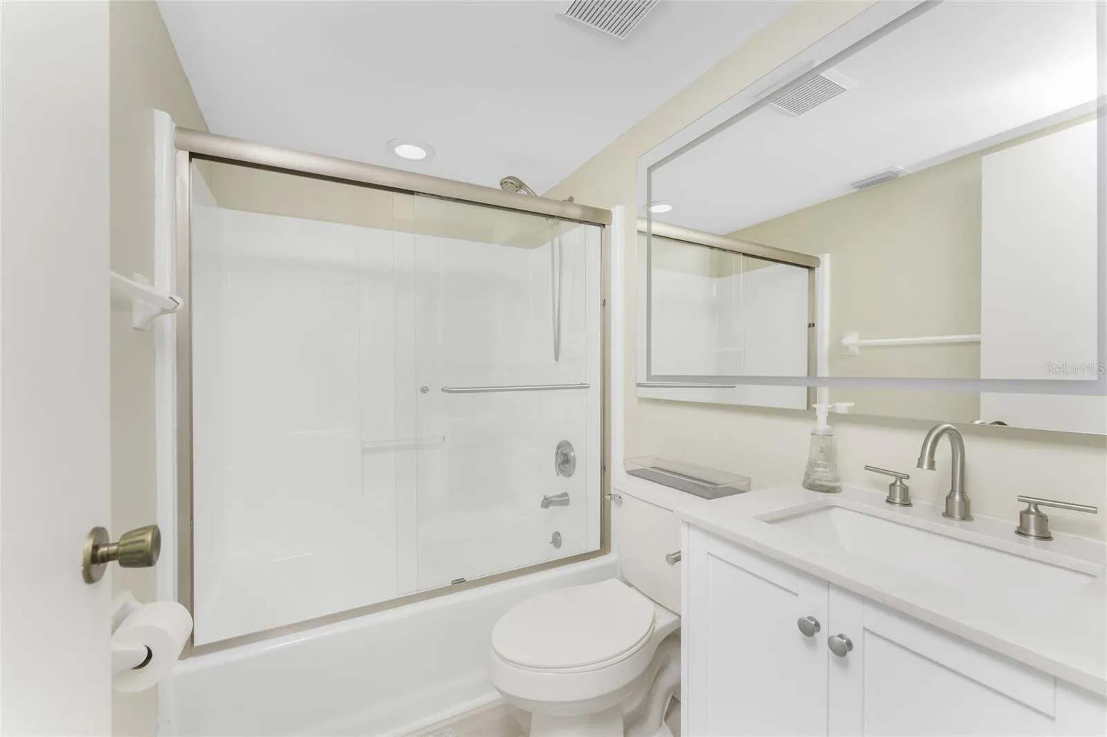 Guest bath is nicely updated also!