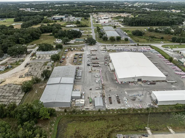 Aerial view of Warehouse