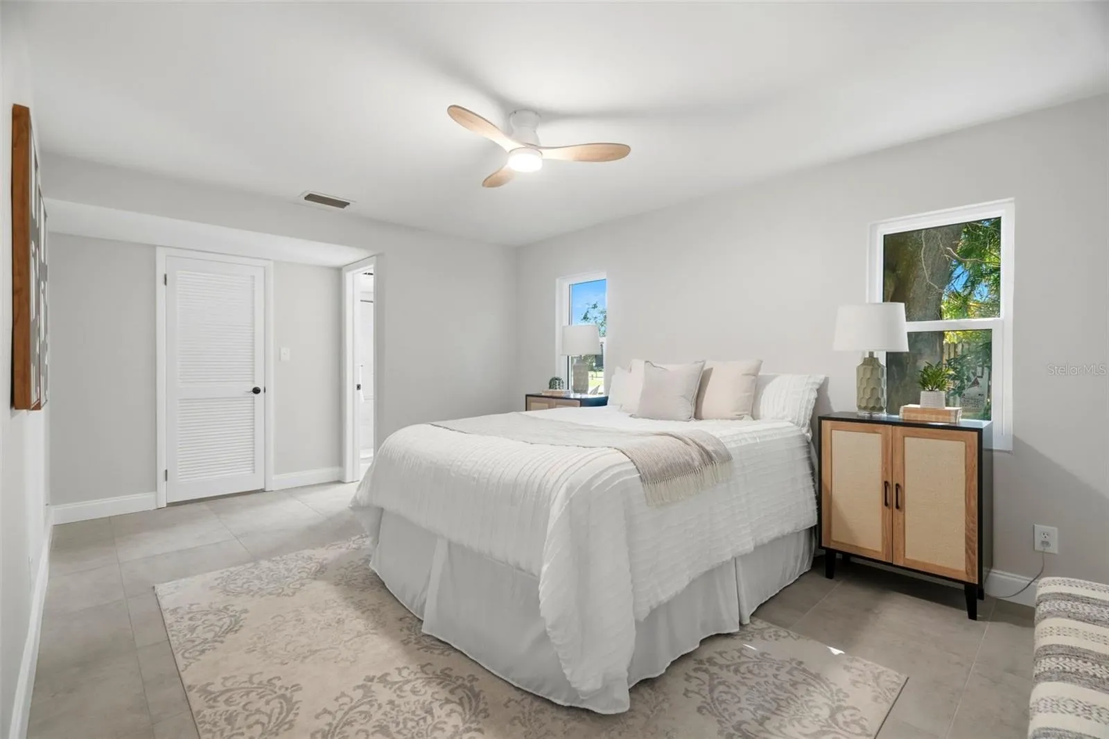 The spacious primary suite includes a walk-in closet and ensuite bath.