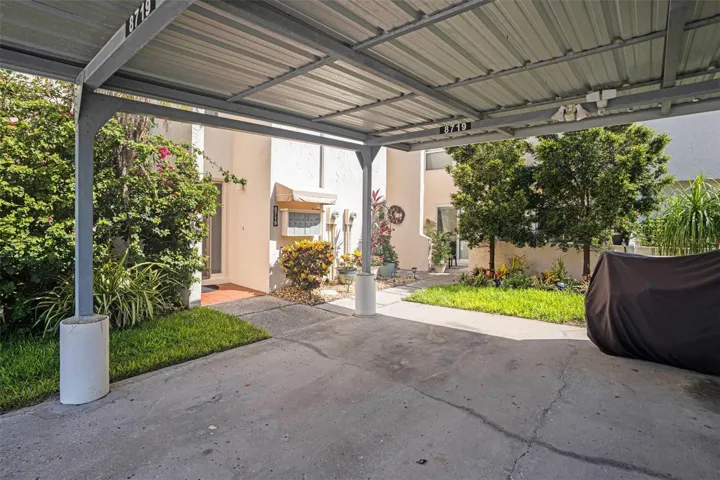 Assigned carport is at your front door!