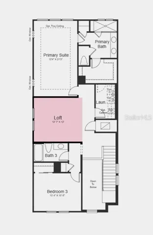 Second Floor Plan - Additional Highlights Include: Shower in place of tub at secondary bath, 8' interior doors, pre-plumb for future laundry tub, LVP flooring throughout, and whole house blinds
