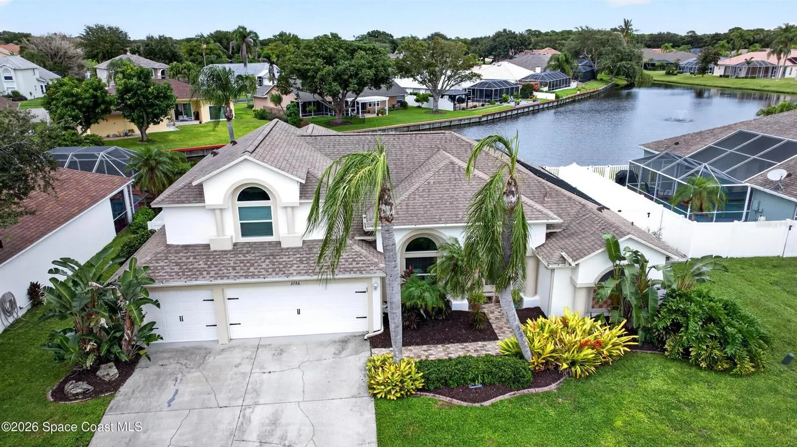 Two story home with 3 car garage
