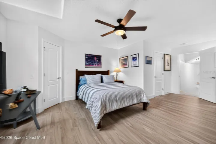 Upstairs bedroom with natural light