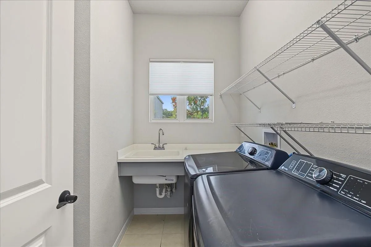 spacious laundry room