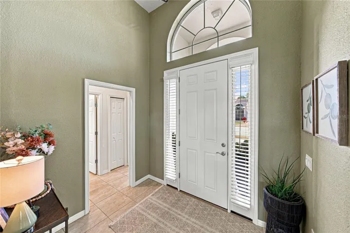 Interior front entry