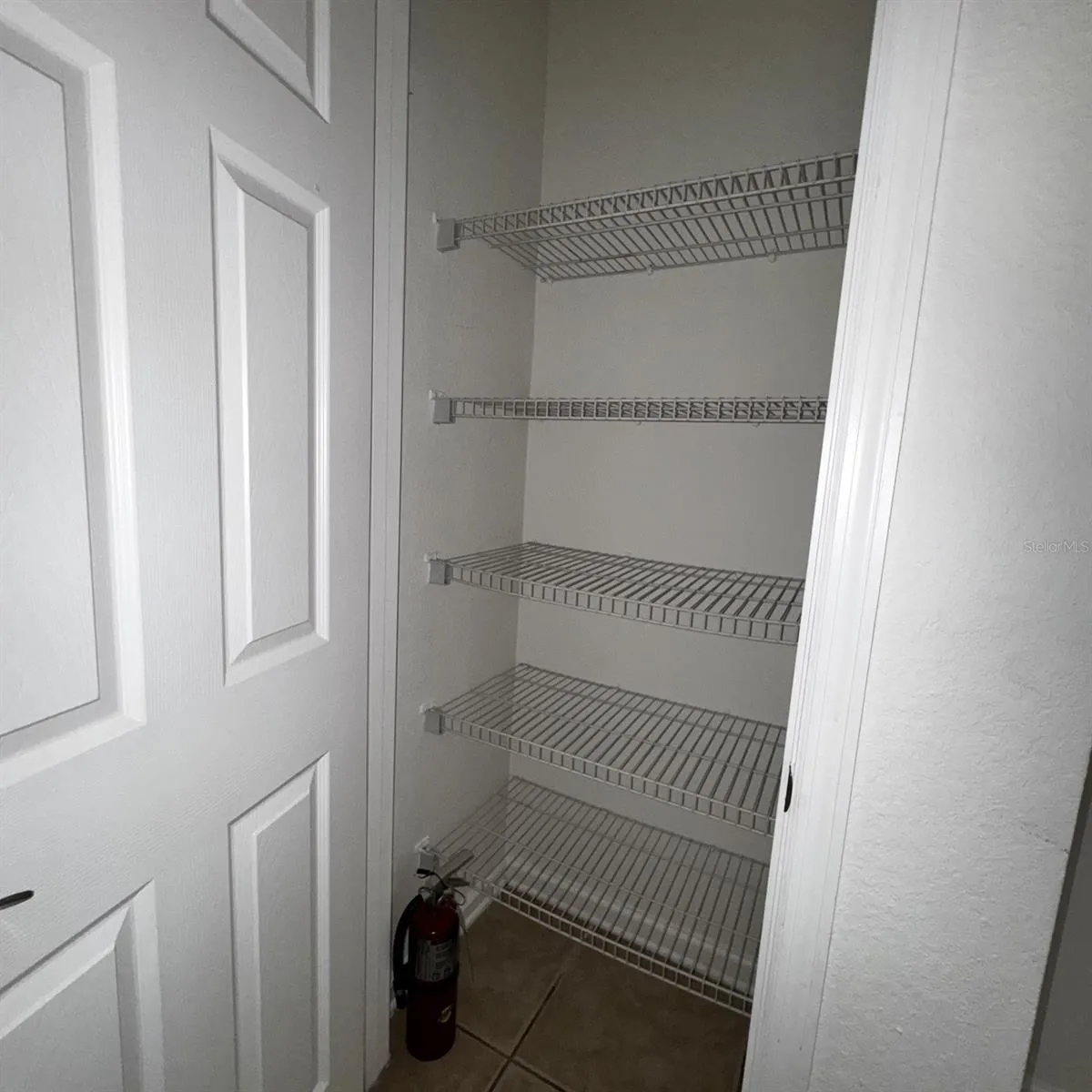 Large pantry offering excellent additional storage.