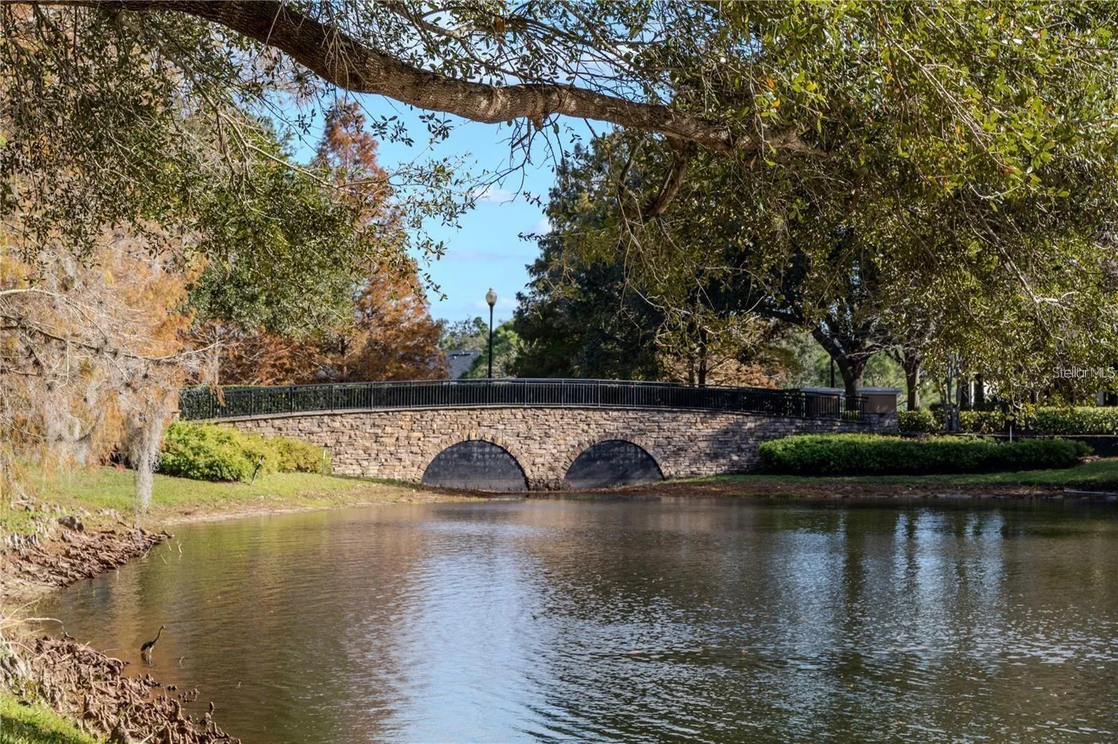 Scenic community pond and peaceful outdoor surroundings