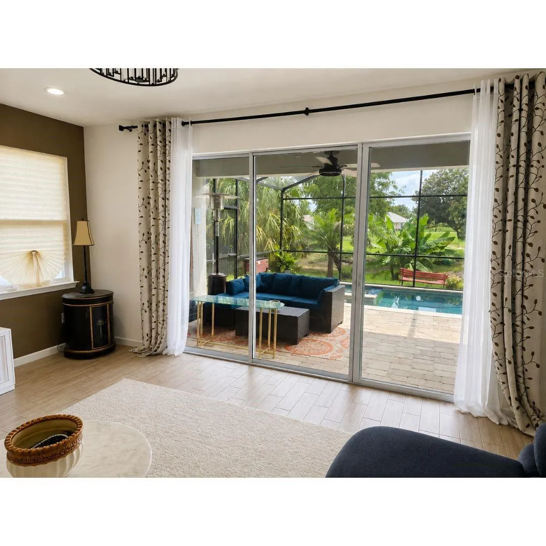 Great room patio view