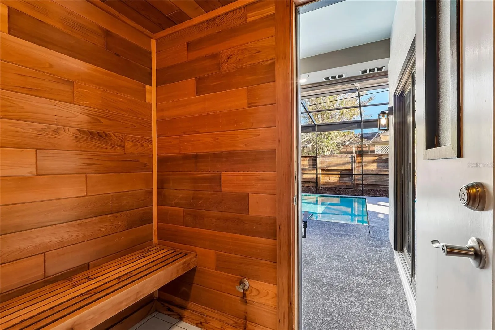 Sauna w/access to pool area