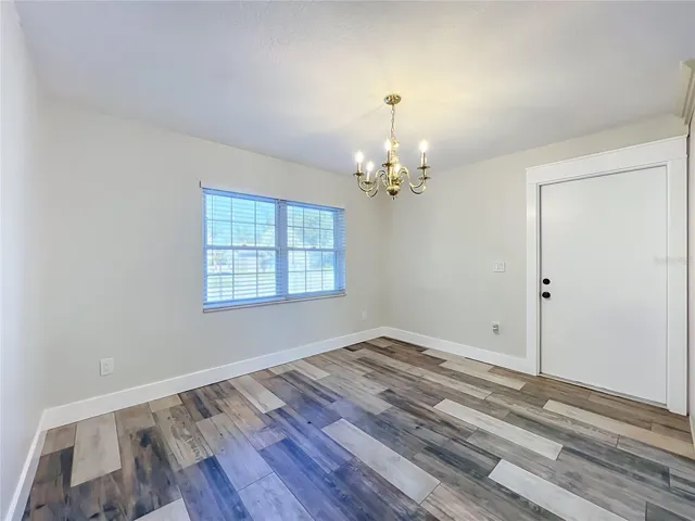 Dining with Door to Garage
