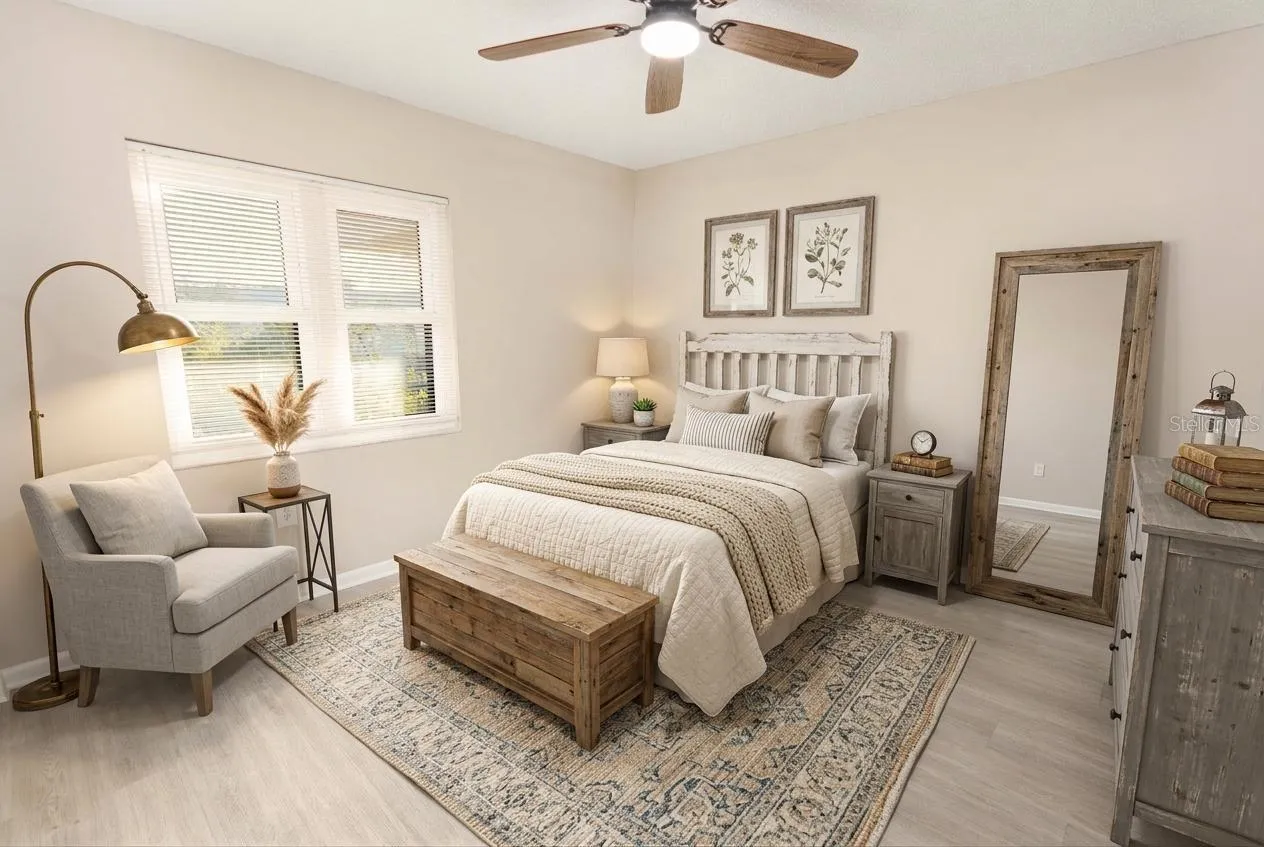 bed 2 virtual staged
