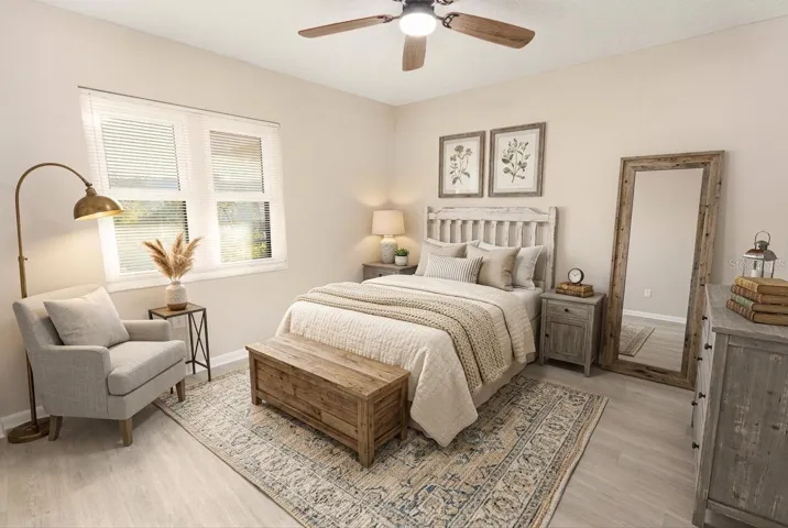 bed 2 virtual staged