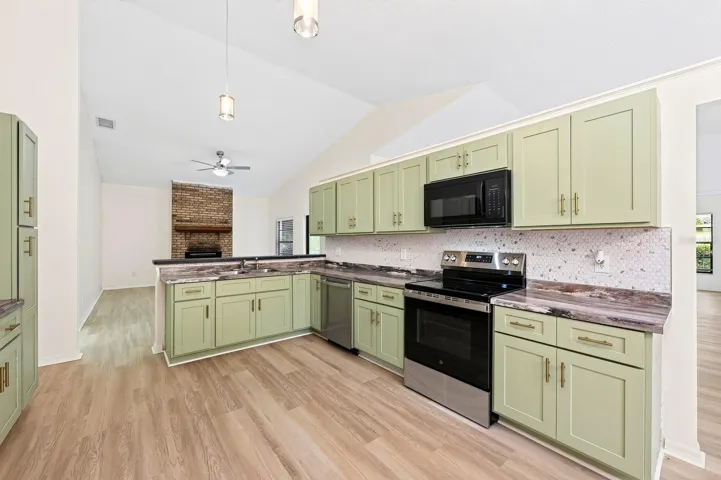 The Kitchen overlooks the inviting Family Room.