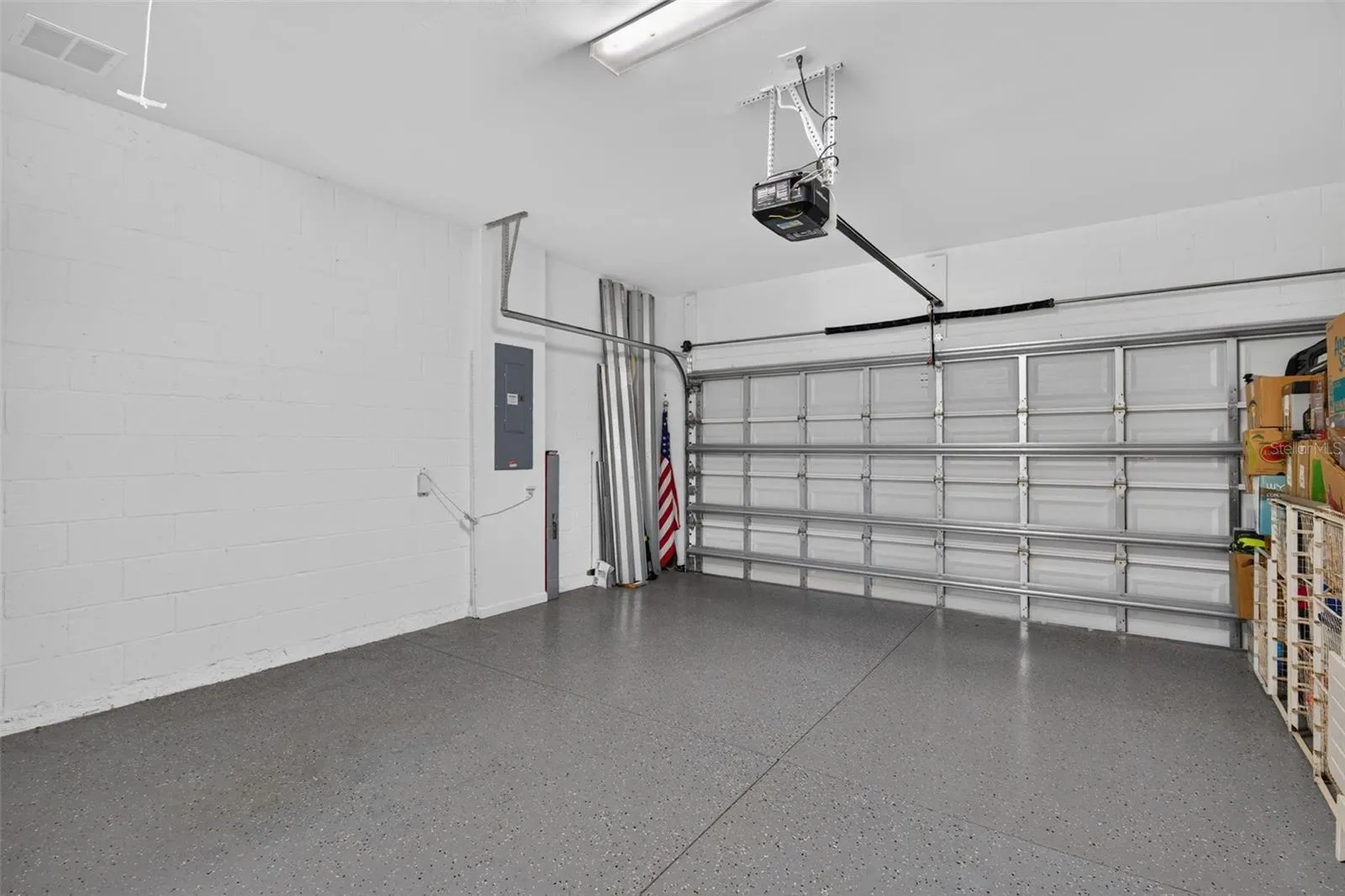 2-car garage - epoxy flooring
