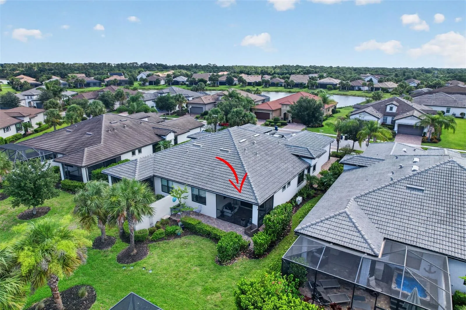 Back aerial view
