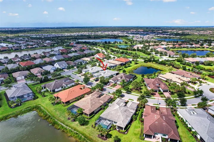 Overhead aerial view