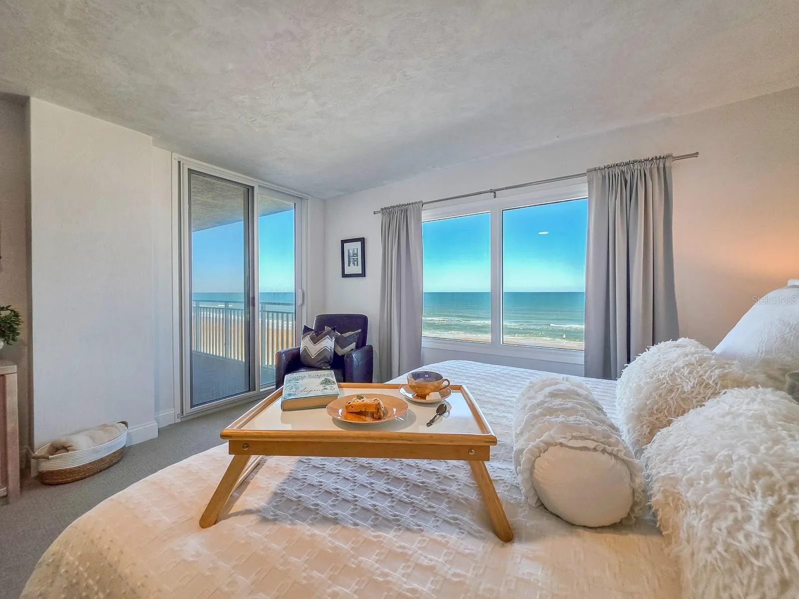 Primary Suite with sparkeling ocean views.
