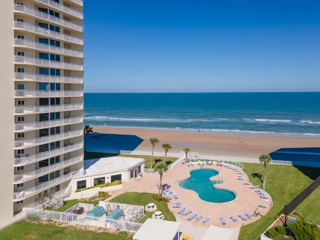 All day sunshine in this Oceanfront Heated Pool