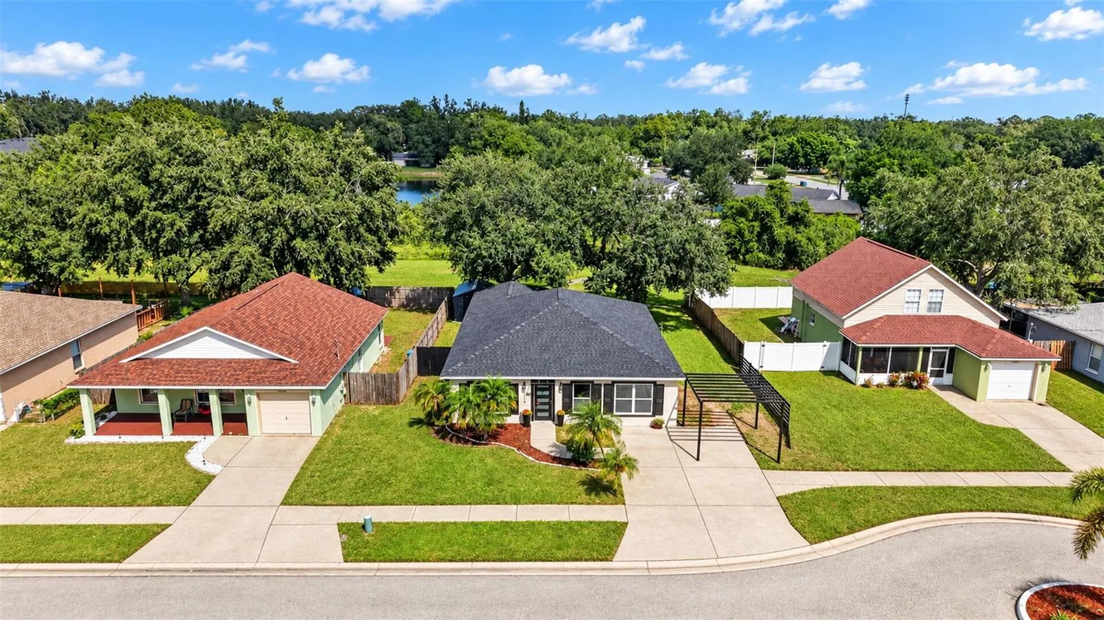 Front aerial view