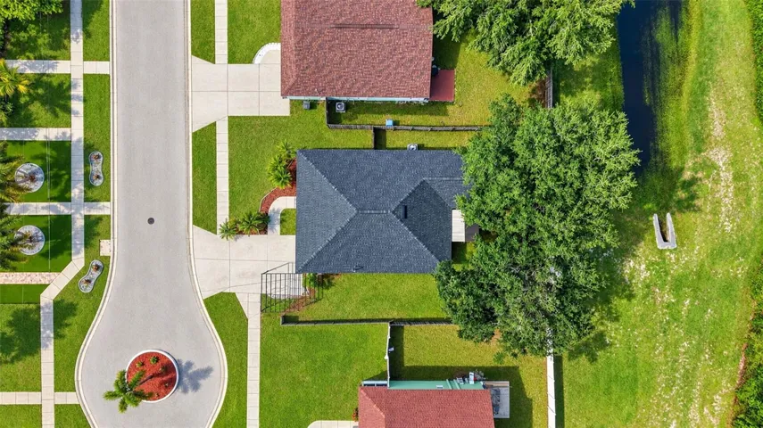 Overhead aerial view