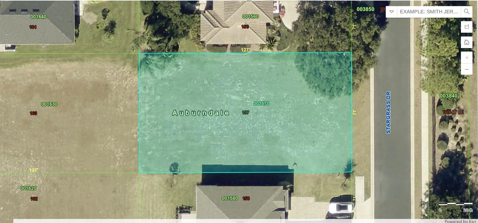 Approximate Lot Location