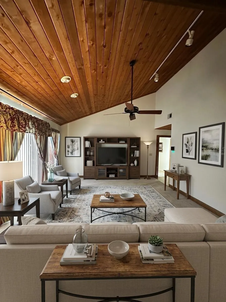 Family Room Virtually Staged