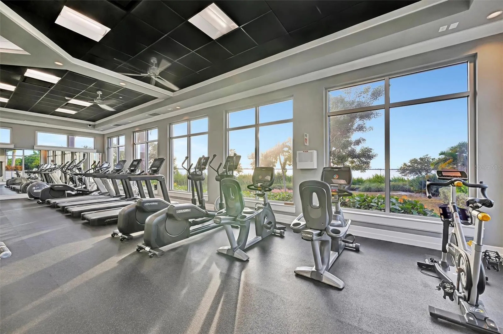 Impressive 4,200-square-foot fitness center.