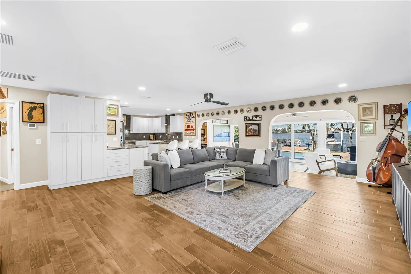 Step Inside to a Bright, Open Living Room with Water Views