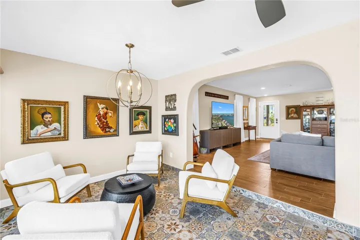 Dining Area Opens to Living Room