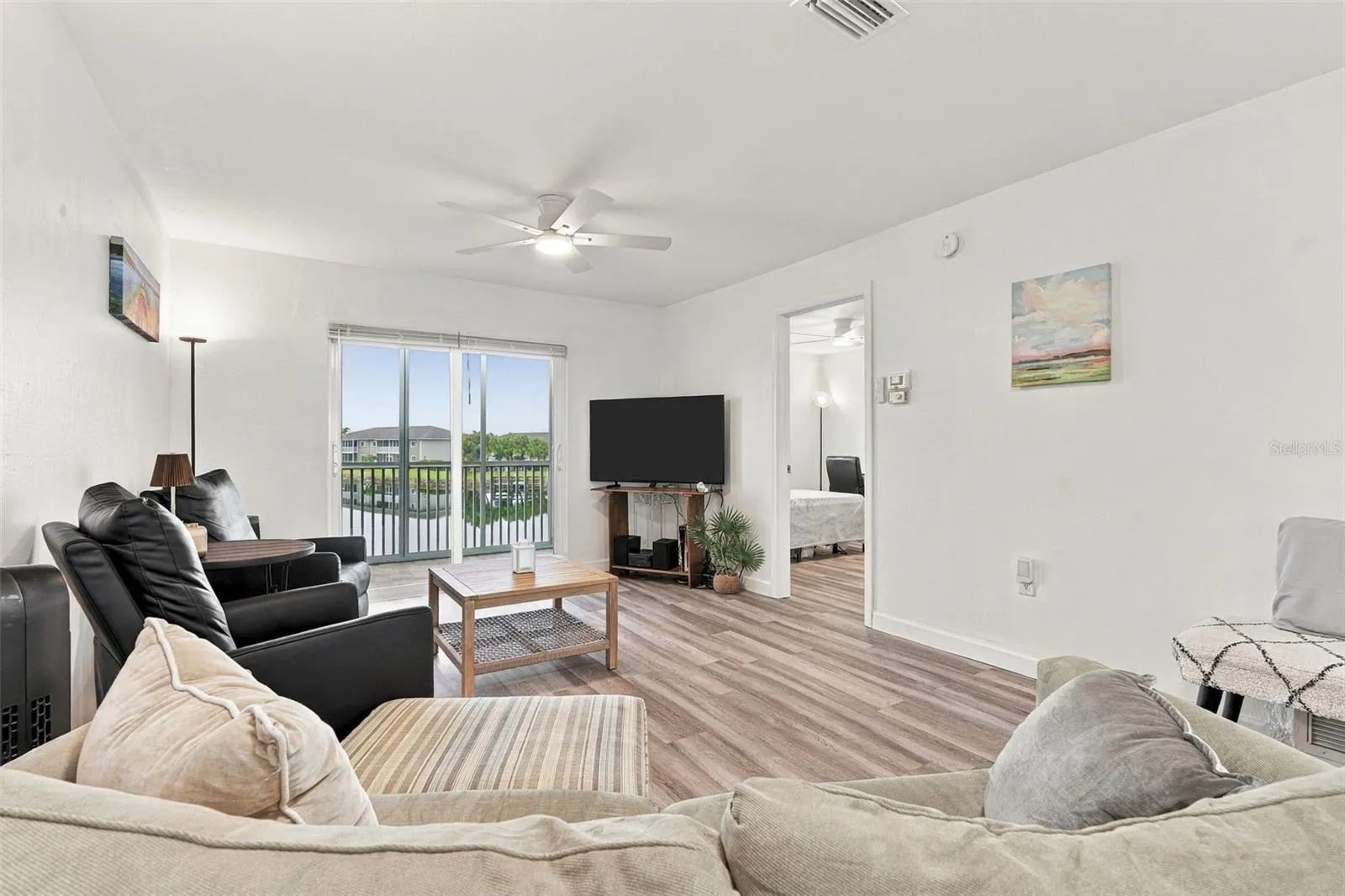 Inviting Living Area with Lanai Access