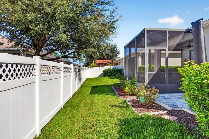 Partially fenced in lot; addtl fencing can be added.