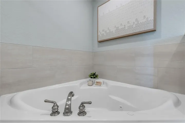 Jacuzzi tub in Primary bathroom