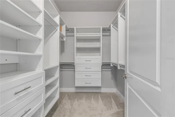Primary bedroom  walk in closet